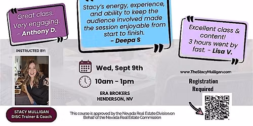 3 Hour CE CLASS for Real Estate Agents - Read the Room, Win the Sale