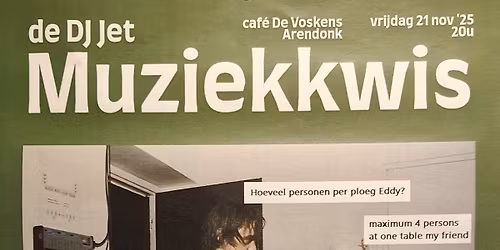 \ud83c\udfa4 Muziekquiz \u2013 DJ Jet