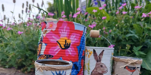 Craft Coffee morning - Decoupage Cans