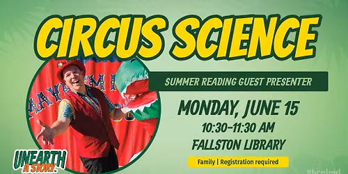 Summer Reading Guest Presenter Circus Science