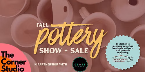 Fall Pottery Show + Sale - The Corner Studio