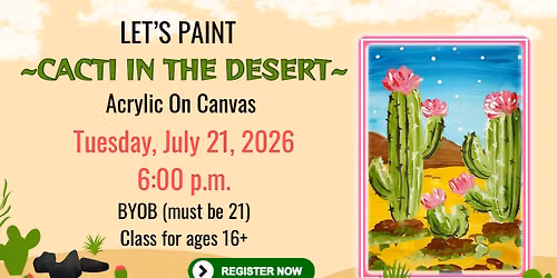 Let\u2019s Paint Cacti in the Desert