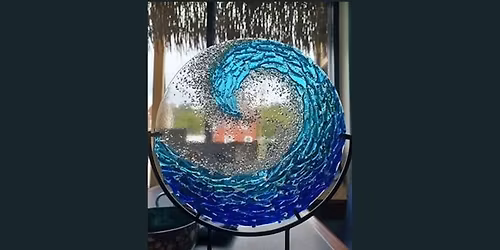 Wave Fused Glass