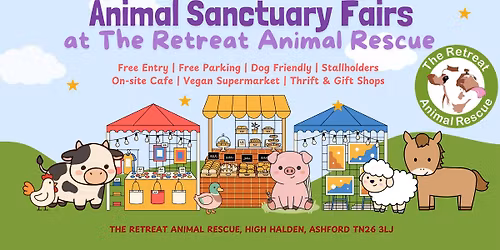 Animal Sanctuary Fairs at The Retreat \ud83c\udf3f\ud83d\udc2e