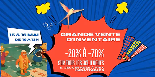GRANDE VENTE D'INVENTAIRE