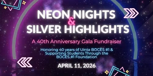 Neon Nights & Silver Highlights: A 40th Anniversary Gala Fundraiser