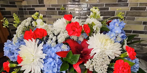 4th of July Fresh Floral Centerpiece