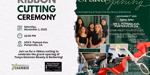 Ribbon Cutting Ceremony - Tonya Emerson Beauty & Barbering