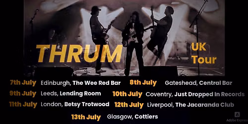Thrum return to the stage - ticket link below
