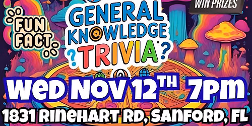 General Knowledge Trivia @ Mellow Mushroom Sanford