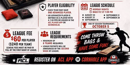ANY BAGS 4 Player TEAMS LEAGUE
