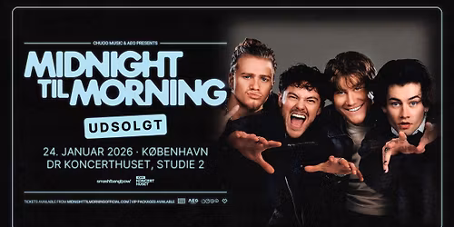 Midnight Til Morning + [support: aleksiah] i DR Koncerthusets Studie 2 - UDSOLGT - VENTELISTE
