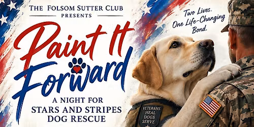 Paint It Forward a night for stars and stripes dog rescue