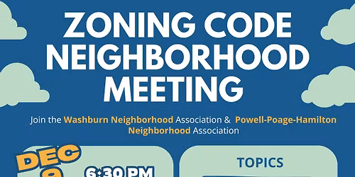 Zoning Code Neighborhood Meeting (Dec 9th)
