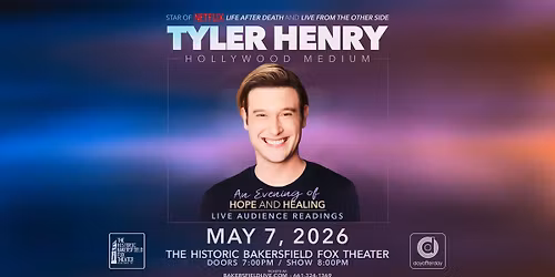 Tyler Henry - The Hollywood Medium: An Evening of Hope and Healing