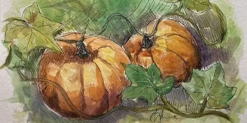 North Port Paint Event \u2013 Watercolor Pumpkins