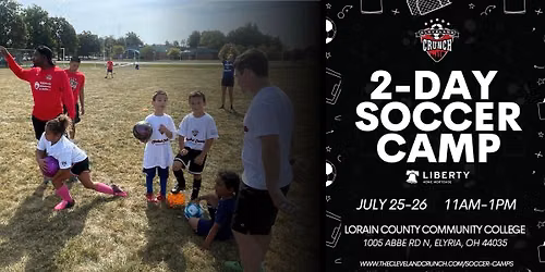 2-DAY SOCCER CAMP @ LORAIN COUNTY COMMUNITY COLLEGE (ELYRIA, OH)