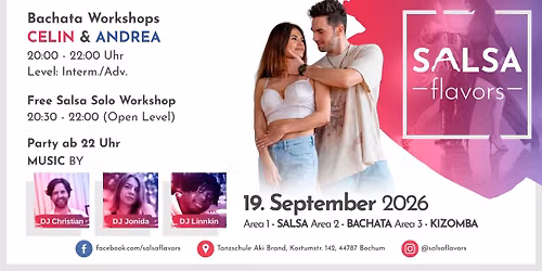 Salsa, Bachata & Kizomba Flavors — Tanzschule AKI Brand Bochum & Hattingen