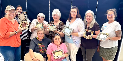 Learn How to Make a Vintage Jewelry Mosaic Frame with Brenda Fraser