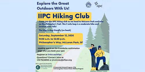 IIPC Hiking Club-Philospher's Loop, McLaren Park