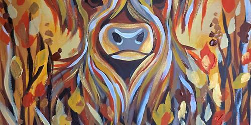 Autumn Highland Cow Paint & Prosecco at The Wyvern, Taunton