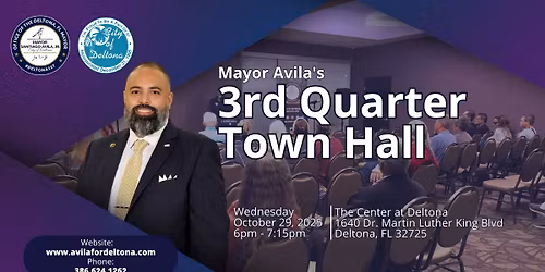Mayor Avila\u2019s 3rd Quarter Town Hall