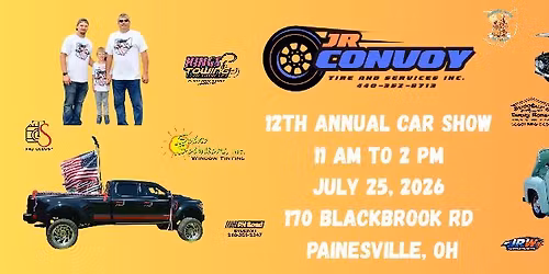 12th annual car show! Return of the Convoy Tire car show! 