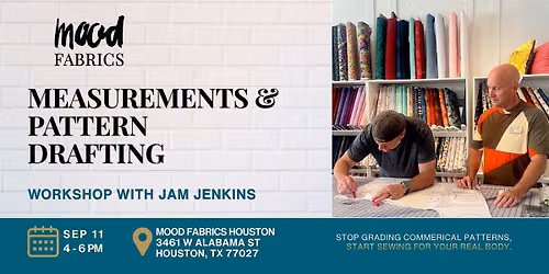 Measurements & Pattern Drafting Course with Jam Jenkins