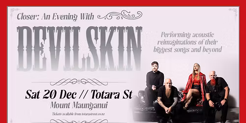Closer: An Evening With Devilskin - Live Acoustic Show - Mount Maungnui