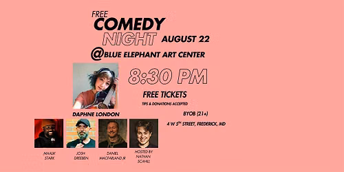 Free Comedy Show at Blue Elephant Art Center