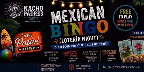 Mexican Bingo Night on the Patio