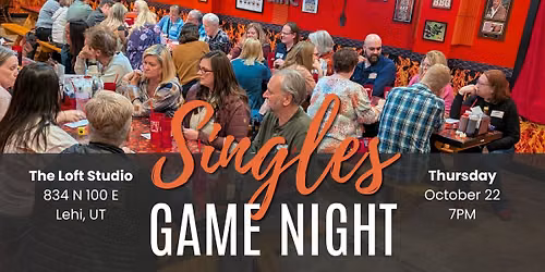 Singles Game Night 10.22