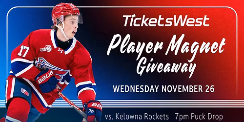 TicketsWest Player Magnet Giveaway