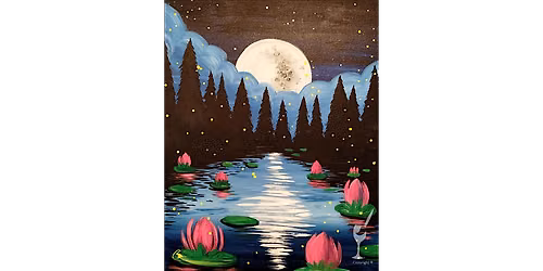 Lotus Moonlight Magic - Paint and Sip in Houston | Classpop!\u2122