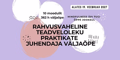 Rahvusvaheline teadveloleku juhendaja v\u00e4lja\u00f5pe