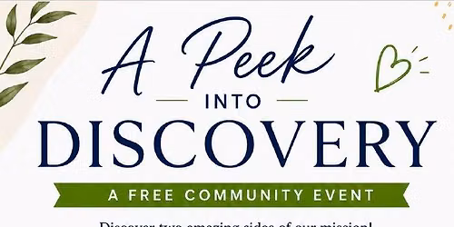 A Peck into Discovery - Community Event!