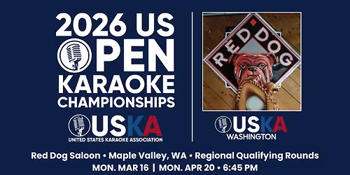 Red Dog Saloon - USKA WA 2026 US Open Karaoke Championships - Regional Qualifying Rounds