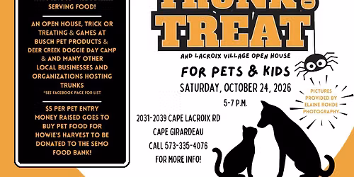 Sixth Annual Pet & Kid Trunk or Treat