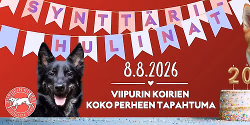 Viipurin Koirat ry 20 vuotta -syntt\u00e4rihulinat