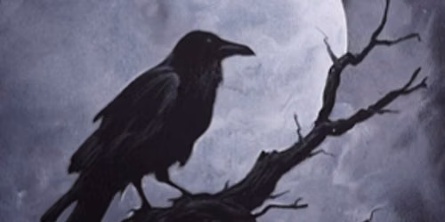 Spooky Raven or Bats Silhouetted on Moon | Cheryl Bielli, instructor