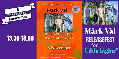 RELEASEFEST med M\u00e4rk V\u00e4l f\u00f6r ny skiva "Udda f\u00e5glar"