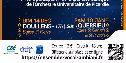 AMIENS : Concert de No\u00ebl & de l\u2019\u00c9piphanie 2025\u20132026