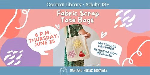 Fabric Scrap Tote Bags