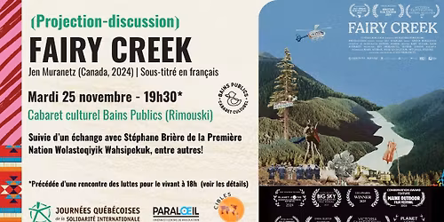 Fairy creek - Un documentaire sur la protection des for\u00eats \u00e0 voir absolument!