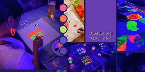 Paint your own tote bag - Neon Paint Experience