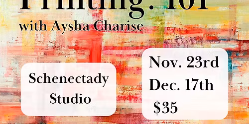 Screen Printing: 101 - Schenectady