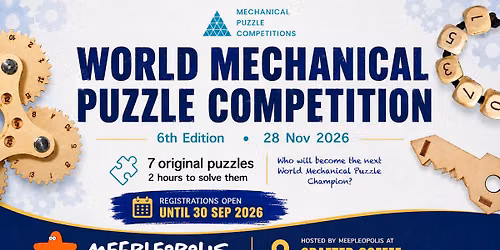 World Mechanical Puzzle Championship 2026