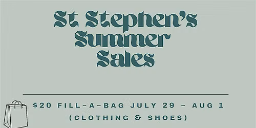 Charity Thrift Shop Summer Sale! - 25% off Back to School Store Wide