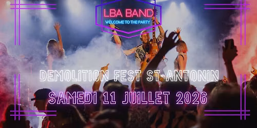 LBA BAND le 11 juillet à St-Antonin!