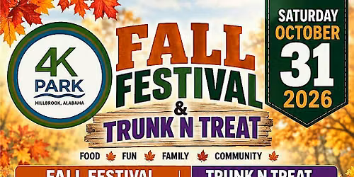 4K Park Annual Family Fall Festival & Trunk N Treat